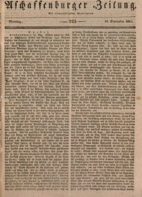 Aschaffenburger Zeitung Montag 19. September 1842