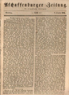 Aschaffenburger Zeitung Samstag 8. Oktober 1842