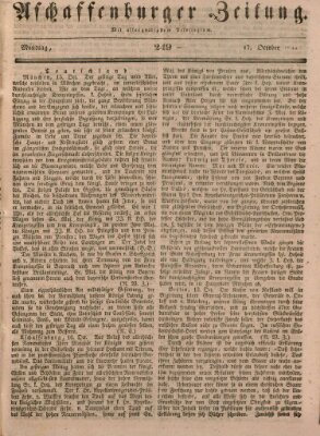 Aschaffenburger Zeitung Montag 17. Oktober 1842