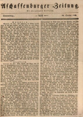 Aschaffenburger Zeitung Donnerstag 20. Oktober 1842