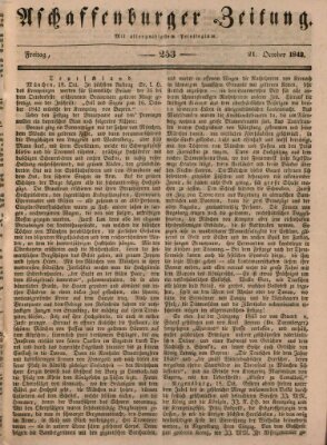 Aschaffenburger Zeitung Freitag 21. Oktober 1842