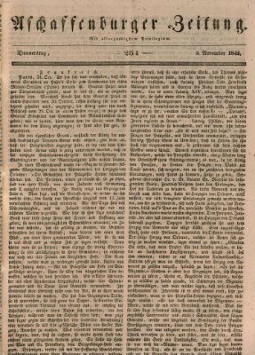 Aschaffenburger Zeitung Donnerstag 3. November 1842