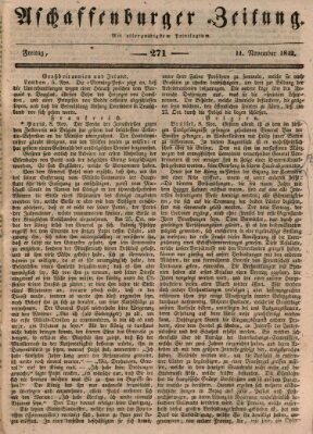 Aschaffenburger Zeitung Freitag 11. November 1842