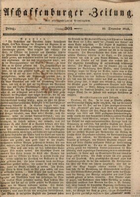 Aschaffenburger Zeitung Freitag 16. Dezember 1842