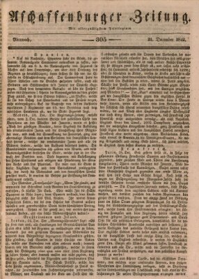 Aschaffenburger Zeitung Mittwoch 21. Dezember 1842