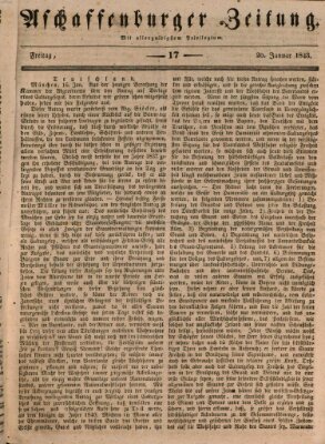 Aschaffenburger Zeitung Freitag 20. Januar 1843