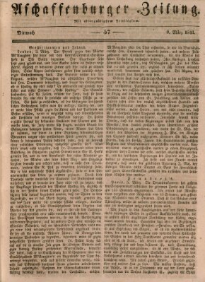 Aschaffenburger Zeitung Mittwoch 8. März 1843