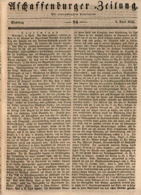 Aschaffenburger Zeitung Samstag 8. April 1843