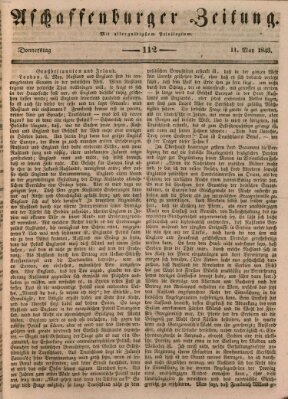 Aschaffenburger Zeitung Donnerstag 11. Mai 1843