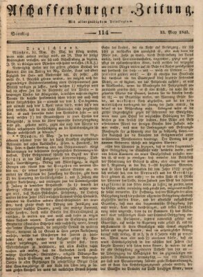 Aschaffenburger Zeitung Samstag 13. Mai 1843