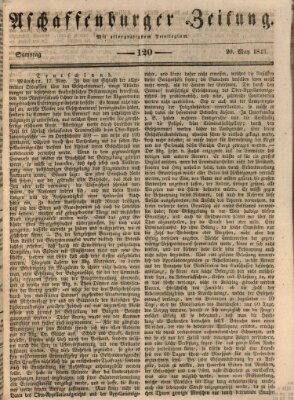 Aschaffenburger Zeitung Samstag 20. Mai 1843