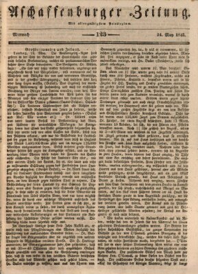 Aschaffenburger Zeitung Mittwoch 24. Mai 1843