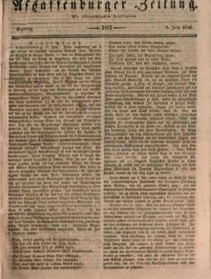 Aschaffenburger Zeitung Samstag 8. Juli 1843