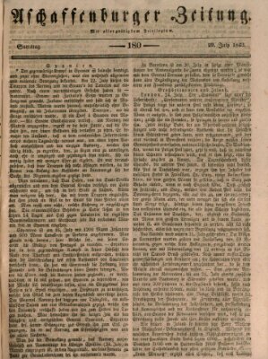 Aschaffenburger Zeitung Samstag 29. Juli 1843