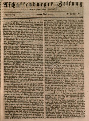 Aschaffenburger Zeitung Donnerstag 26. Oktober 1843