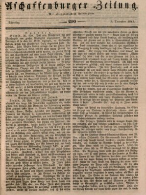 Aschaffenburger Zeitung Dienstag 5. Dezember 1843