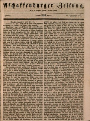 Aschaffenburger Zeitung Freitag 15. Dezember 1843