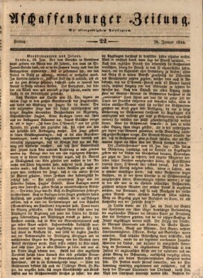 Aschaffenburger Zeitung Freitag 26. Januar 1844