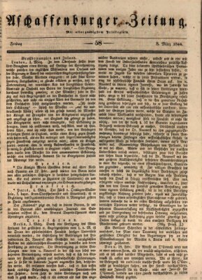 Aschaffenburger Zeitung Freitag 8. März 1844