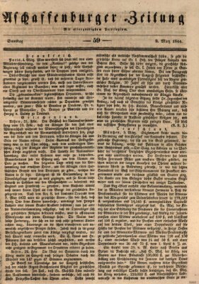 Aschaffenburger Zeitung Samstag 9. März 1844