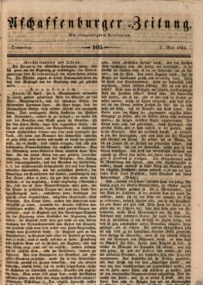 Aschaffenburger Zeitung Donnerstag 2. Mai 1844