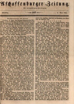 Aschaffenburger Zeitung Samstag 4. Mai 1844