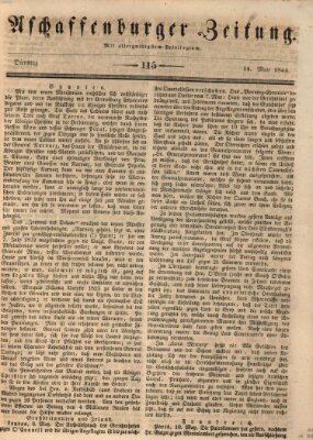 Aschaffenburger Zeitung Dienstag 14. Mai 1844