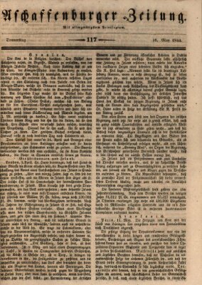 Aschaffenburger Zeitung Donnerstag 16. Mai 1844