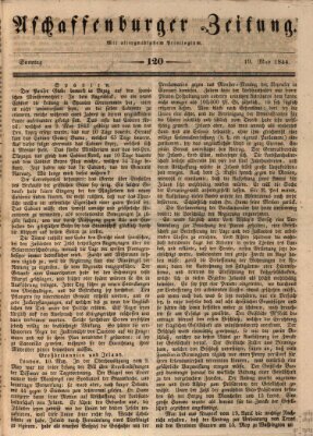 Aschaffenburger Zeitung Sonntag 19. Mai 1844