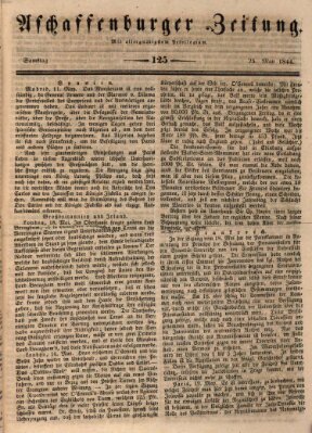 Aschaffenburger Zeitung Samstag 25. Mai 1844