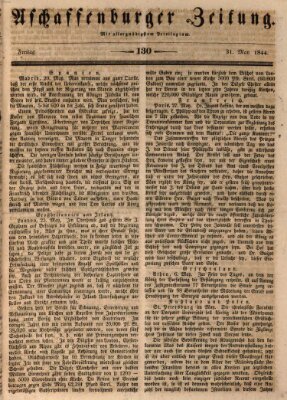 Aschaffenburger Zeitung Freitag 31. Mai 1844