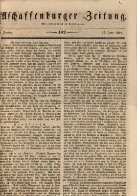 Aschaffenburger Zeitung Samstag 15. Juni 1844