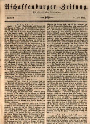 Aschaffenburger Zeitung Mittwoch 17. Juli 1844