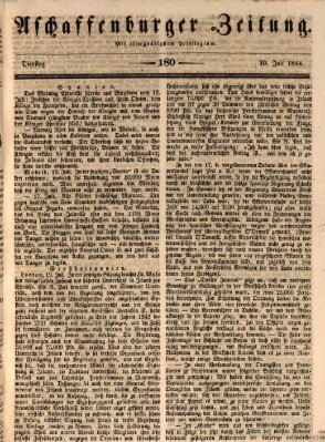 Aschaffenburger Zeitung Dienstag 30. Juli 1844