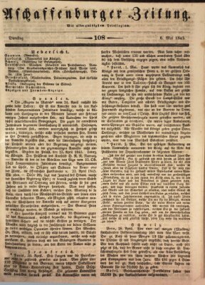 Aschaffenburger Zeitung Dienstag 6. Mai 1845