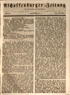 Aschaffenburger Zeitung Mittwoch 23. Juli 1845