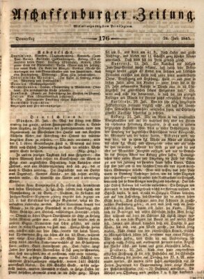 Aschaffenburger Zeitung Donnerstag 24. Juli 1845
