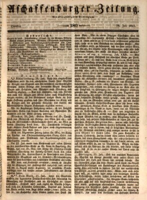 Aschaffenburger Zeitung Dienstag 29. Juli 1845