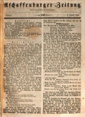 Aschaffenburger Zeitung Dienstag 5. August 1845