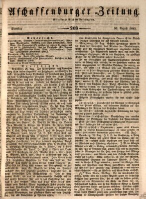 Aschaffenburger Zeitung Samstag 30. August 1845