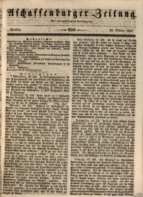 Aschaffenburger Zeitung Samstag 25. Oktober 1845