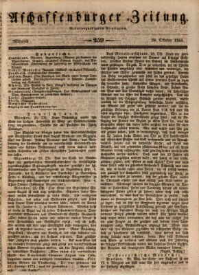 Aschaffenburger Zeitung Mittwoch 29. Oktober 1845