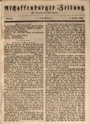 Aschaffenburger Zeitung Sonntag 4. Januar 1846