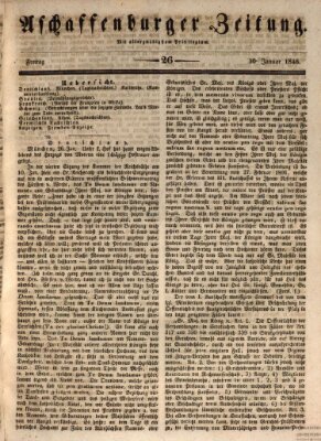 Aschaffenburger Zeitung Freitag 30. Januar 1846