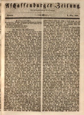 Aschaffenburger Zeitung Sonntag 8. März 1846