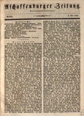 Aschaffenburger Zeitung Samstag 2. Mai 1846