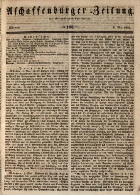 Aschaffenburger Zeitung Mittwoch 6. Mai 1846