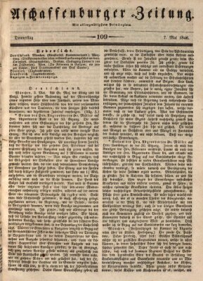 Aschaffenburger Zeitung Donnerstag 7. Mai 1846