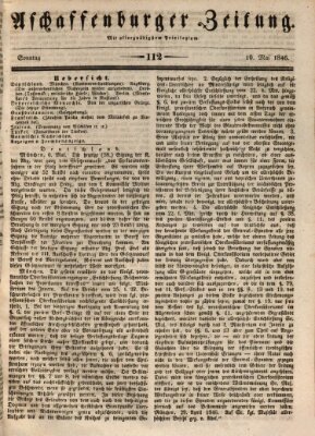 Aschaffenburger Zeitung Sonntag 10. Mai 1846