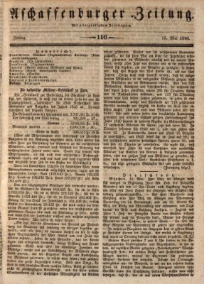 Aschaffenburger Zeitung Freitag 15. Mai 1846